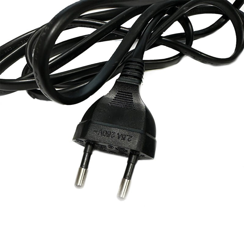 Przewód zasilający do zasilaczy desktop i urządzeń elektronicznych, płaski, ósemka 2PIN - 1,5m_1