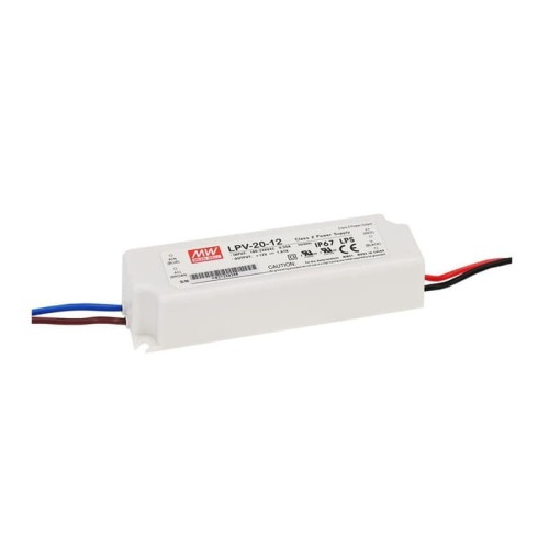 Zasilacz LED MeanWell 20W 12V DC 1,67A hermetyczny