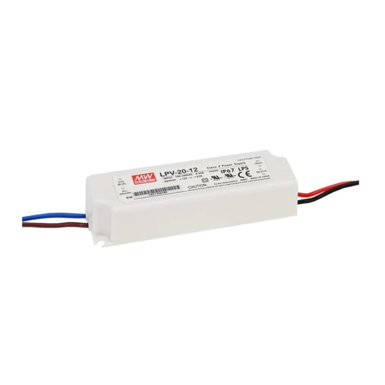 Zasilacz LED MeanWell 20W 12V DC 1,67A hermetyczny