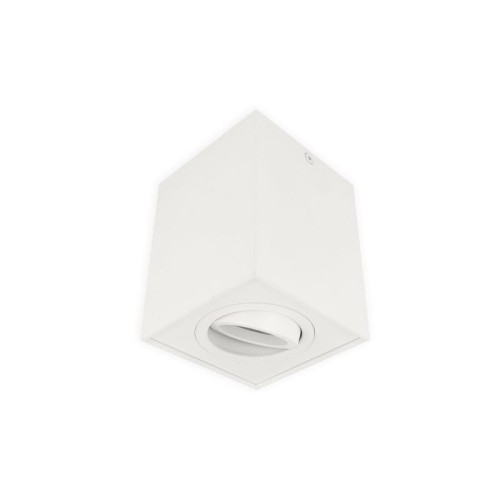 Oprawa sufitowa natynkowa kwadratowa ruchoma GU10 230V CUBO - biały mat