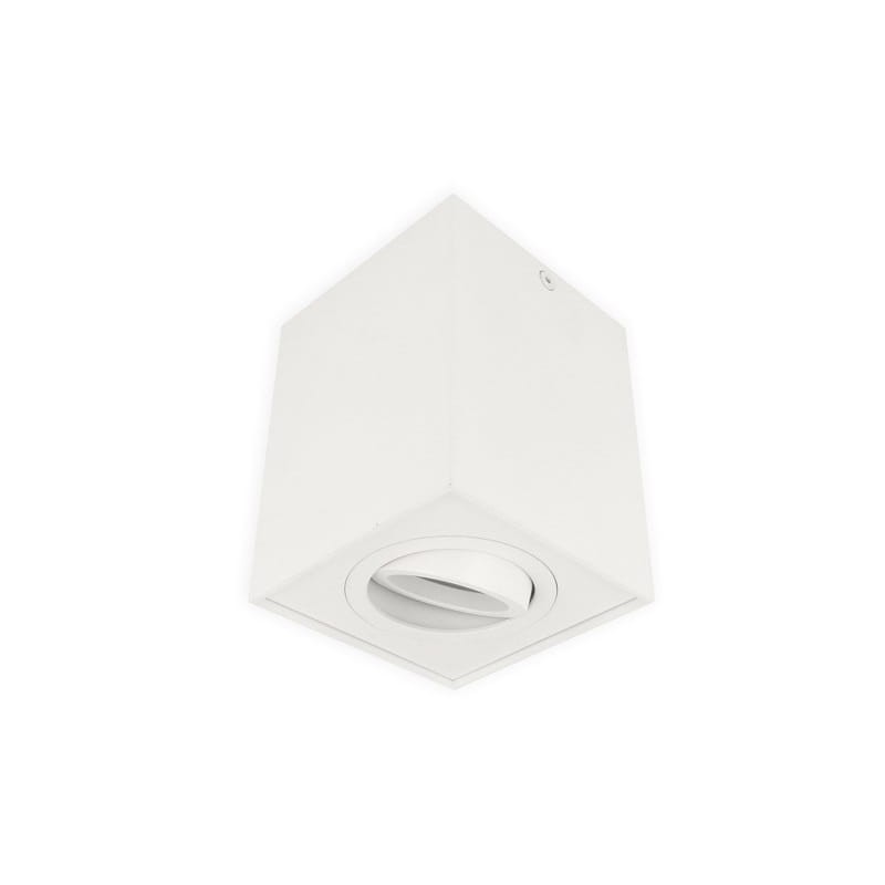 Oprawa sufitowa natynkowa kwadratowa ruchoma GU10 230V CUBO - biały mat