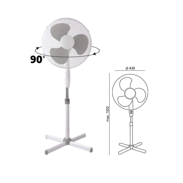Wentylator podłogowy ROTO WP 45W