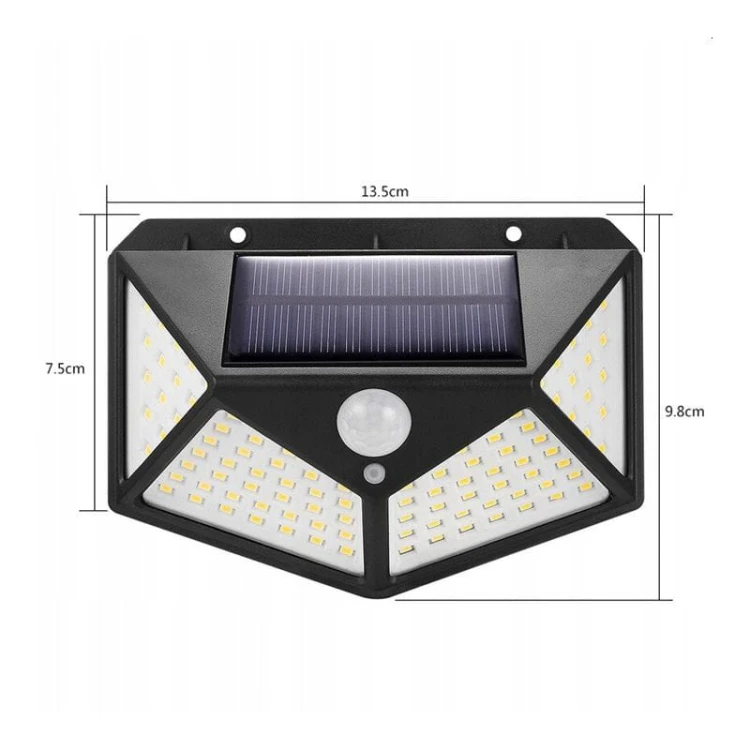 Lampa elewacyjna LED SOLARNA 6W biała zimna z czujnikiem_2