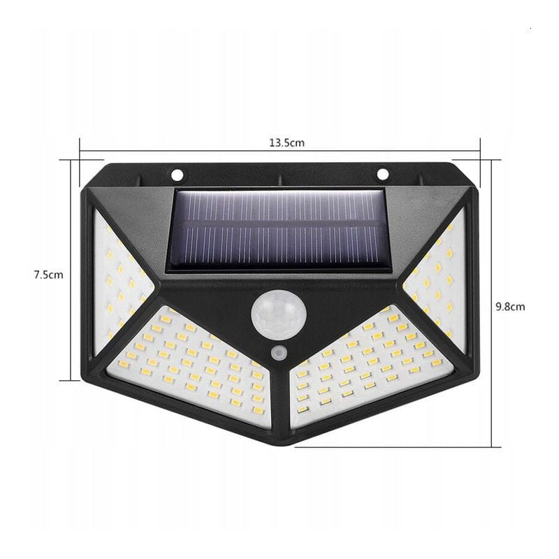 Lampa elewacyjna LED SOLARNA 6W biała zimna z czujnikiem_2