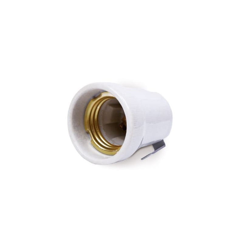 Gniazdo oprawka ceramiczna E27 z uchwytem bocznym