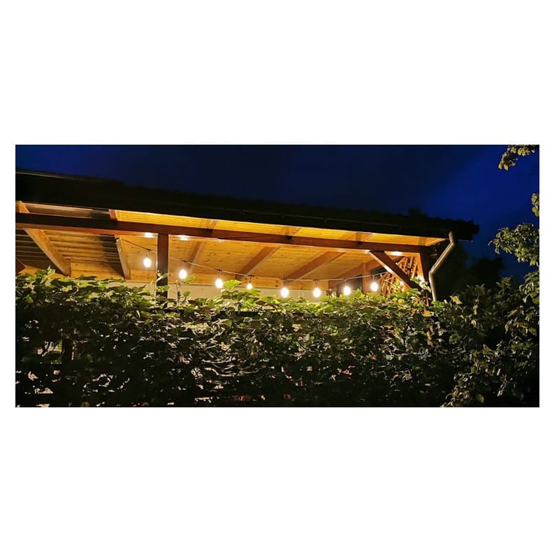 Lampa, oprawa zwieszana, girlanda MIMOSA 20xE27 długość 20m  ogród