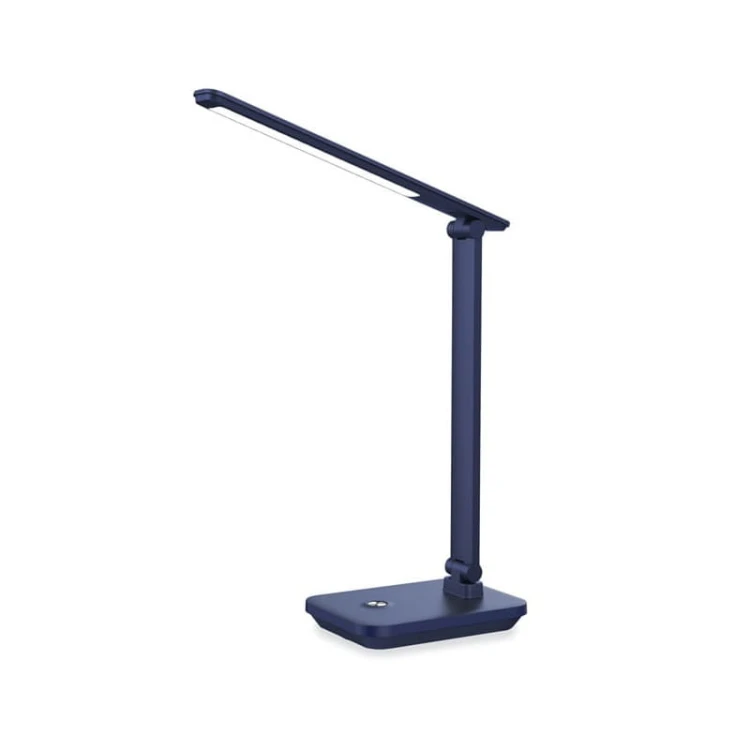 Lampka biurkowa LED 5W 6000K ściemnialna z baterią - ciemnoniebieska