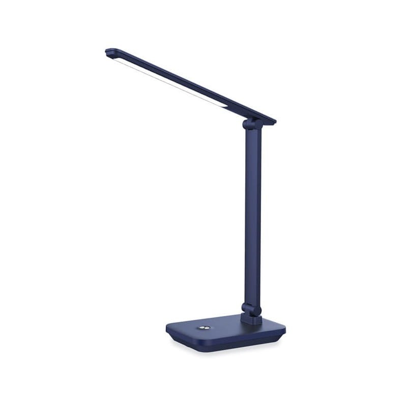 Lampka biurkowa LED 5W 6000K ściemnialna z baterią - ciemnoniebieska