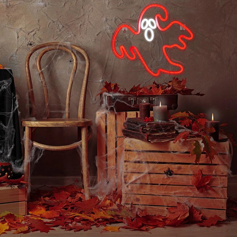 Neon dekoracyjny LED PLEXI DUSZEK czerwony + USB_1