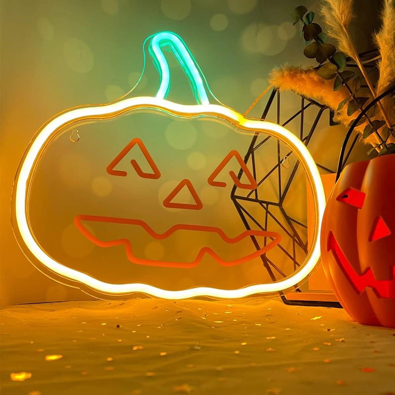 Neon dekoracyjny LED PLEXI DYNIA Z OGONKIEM pomarańczowo zielona + USB_1