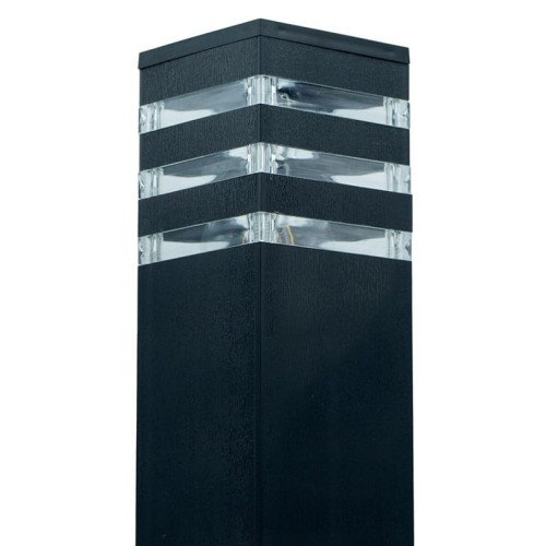 Słupek, lampa ogrodowa E27 60cm czarna_1
