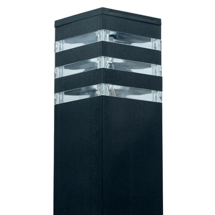 Słupek, lampa ogrodowa E27 60cm czarna_1