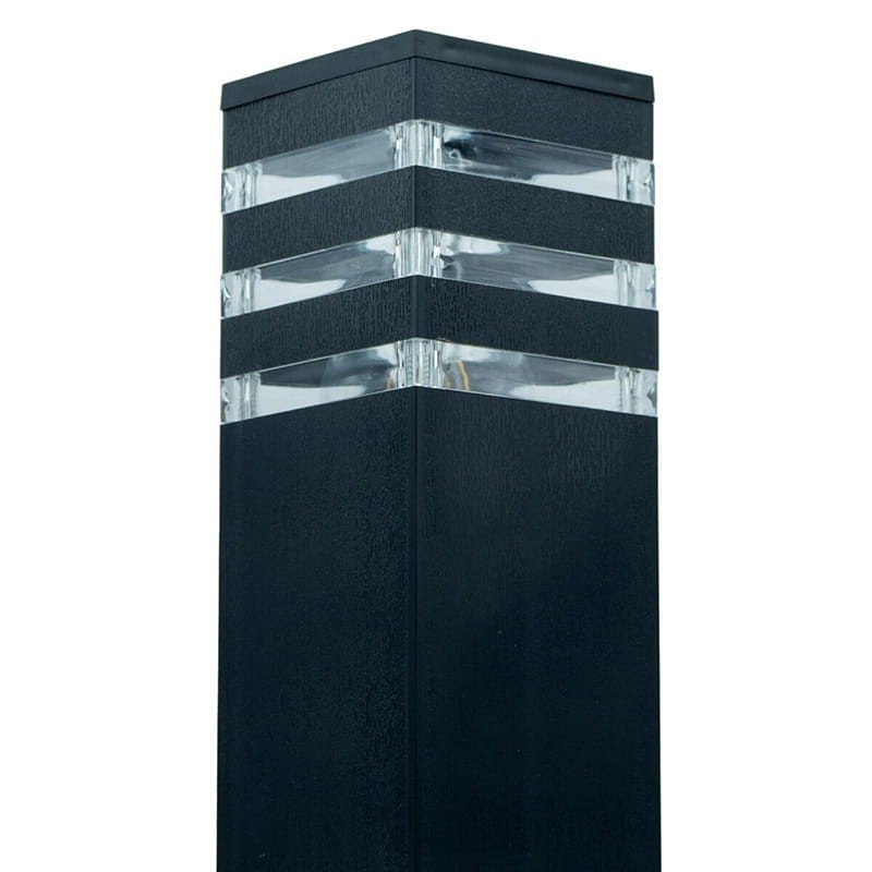 Słupek, lampa ogrodowa E27 60cm czarna_1
