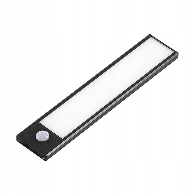 Lampa LED podszafkowa czarna z czujnikiem 1W 20cm USB neutralna