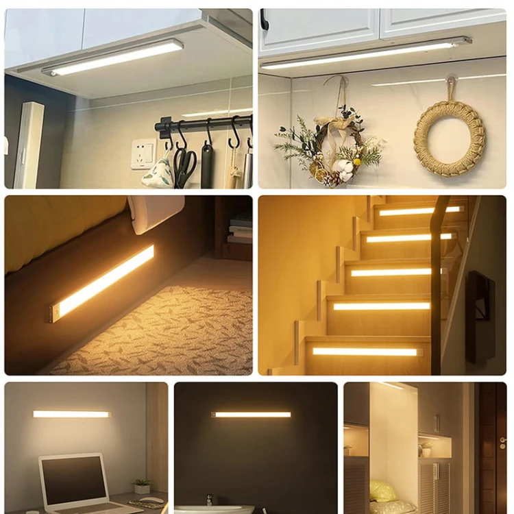 Lampa LED podszafkowa czarna z czujnikiem 3W 50cm USB neutralna_4