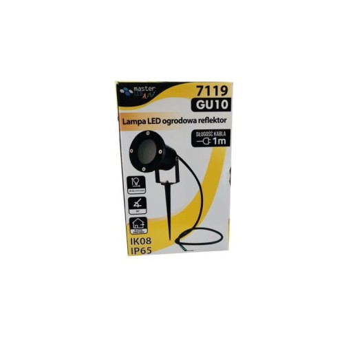 Lampa LED ogrodowa reflektor GU10 230V AC - kabel 0,9 metr