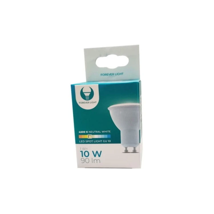 Żarówka LED TFO GU10 1W biała neutralna opakowania