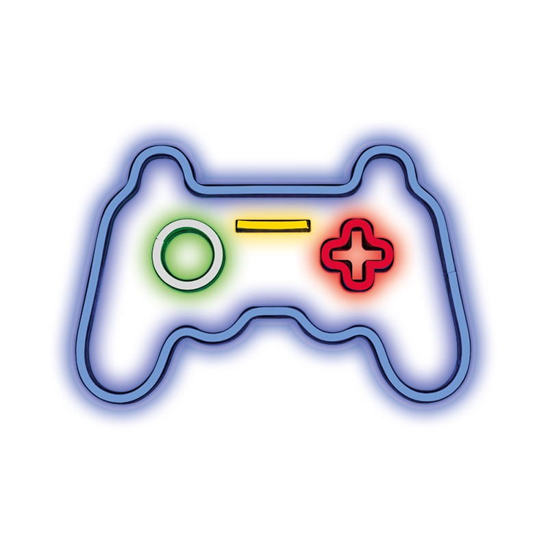 Neon dekoracyjny LED GAMEPAD PLEXI MULTIKOLOR z ściemniaczem + USB