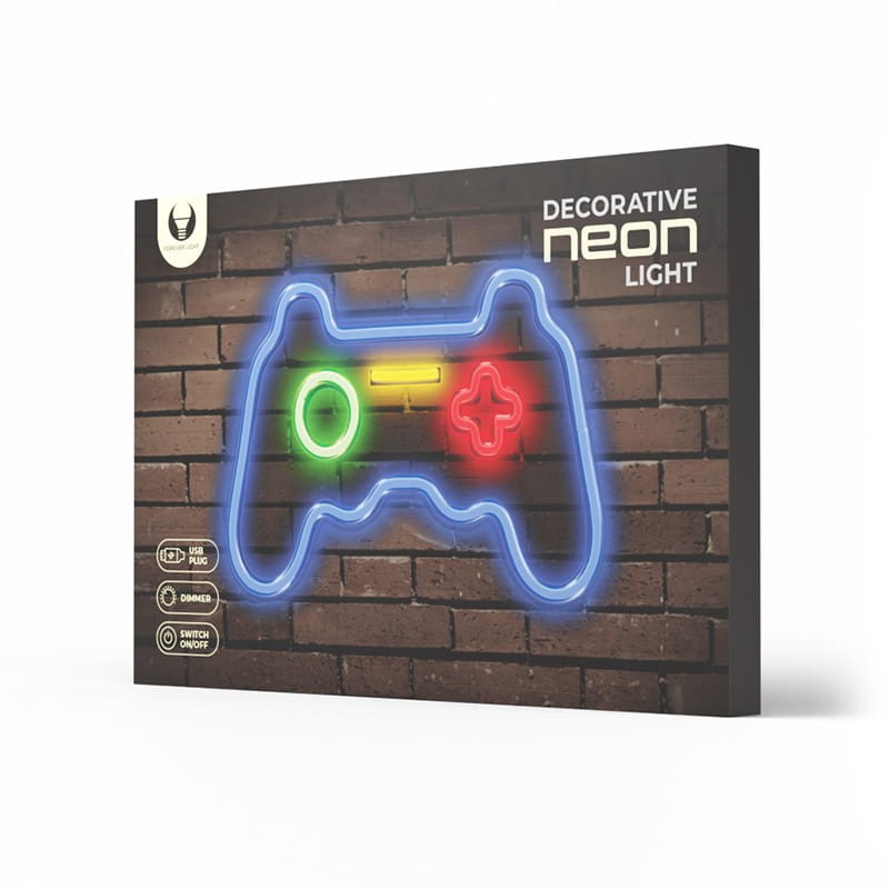 Neon dekoracyjny LED GAMEPAD PLEXI MULTIKOLOR z ściemniaczem + USB_1