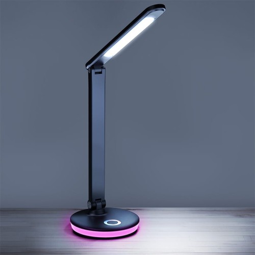 Lampka biurkowa LED NEPTUN 7W 4000K + RGB czarna_1