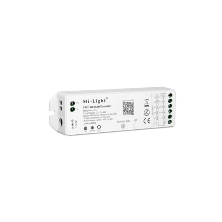 Sterownik LED WiFi 5in1 RGB+CCT uniwersalny 6A - WL5