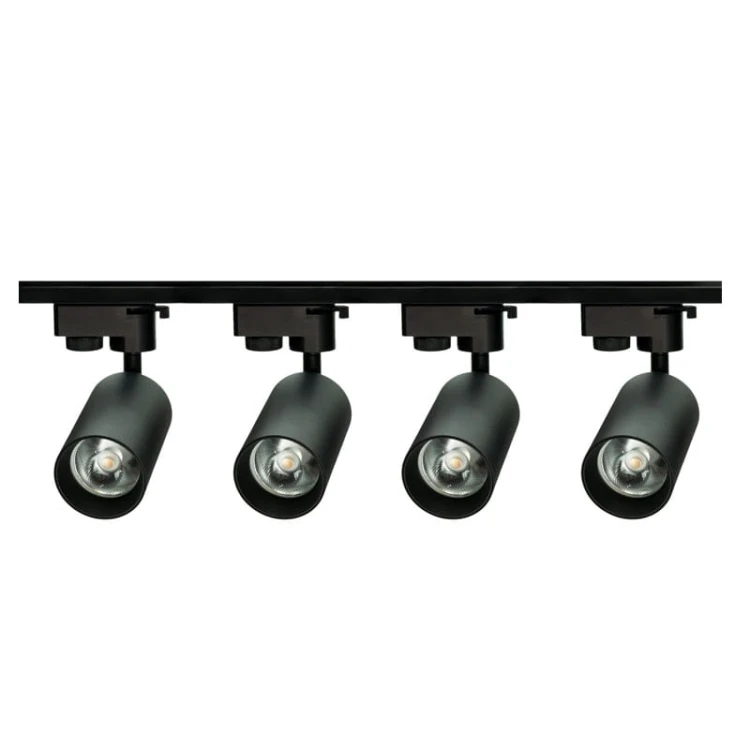 Lampa na szynoprzewód TRACTUS - czarna montaż na szynie