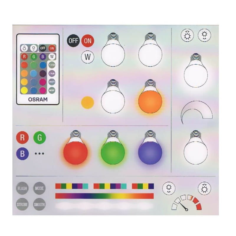 Żarówka LED Osram E14 RGBW biała ciepła