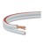 Przewód 2-żyłowy LED SMYp 2x1mm 12V biały miedź - 1 metr