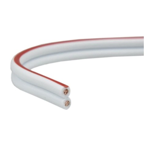 Przewód 2-żyłowy LED SMYp 2x1,5mm 12V biały miedź