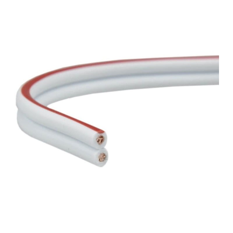 Przewód 2-żyłowy LED SMYp 2x1,5mm 12V biały miedź