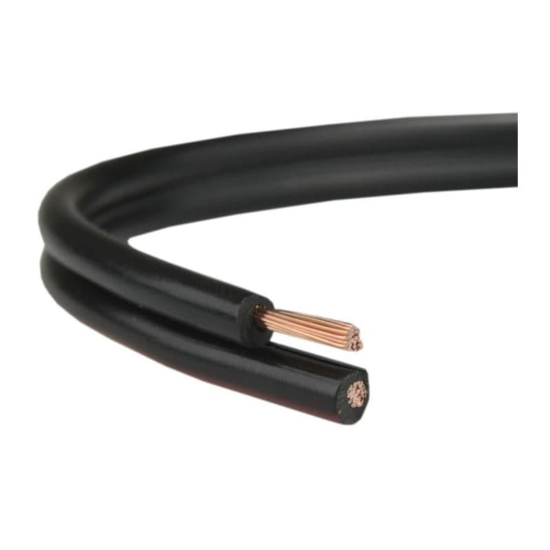 Przewód 2-żyłowy LED SMYp 2x1,5mm 12V czarny miedź - 1 metr