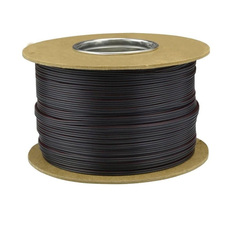 Przewód 2-żyłowy LED SMYp 2x1,5mm 12V czarny miedź - 1 metr na szpuli