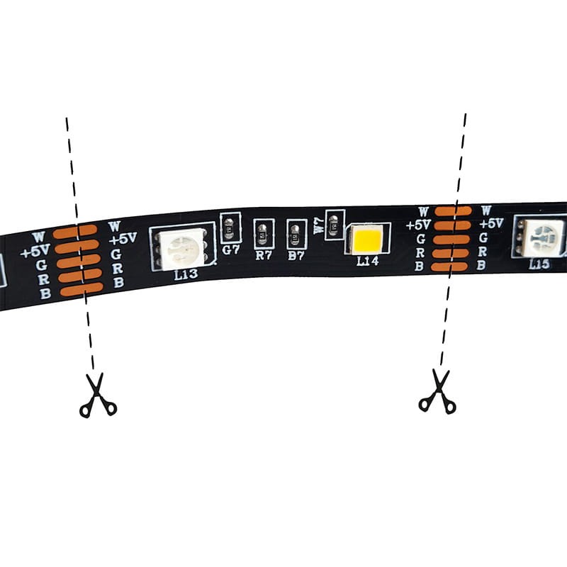 Taśma LED RGB+W do podświetlenia TV - USB + pilot _5