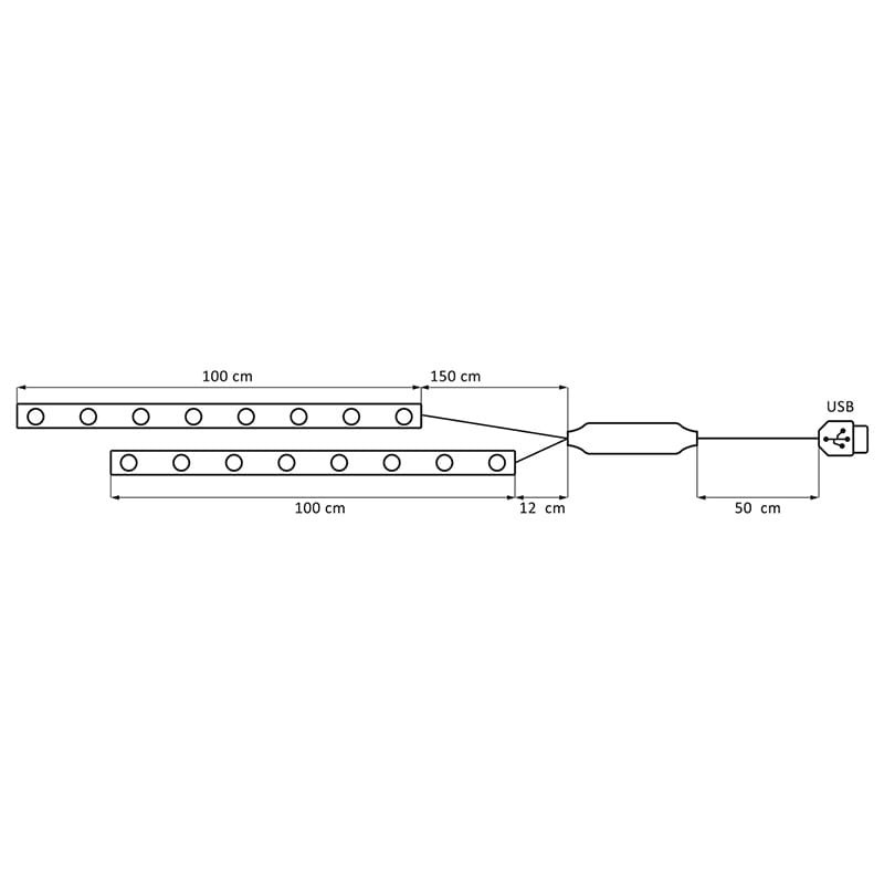 Taśma LED RGB+W do podświetlenia TV - USB + pilot _6