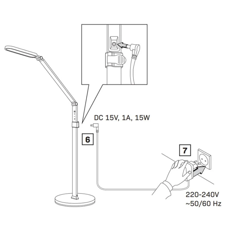 Lampka podłogowo-biurkowa LED FERRARA 13W CCT 3000K-6000K czarna_11