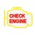Neon dekoracyjny LED CHECK ENGINE żółto czerwony z ściemniaczem + USB