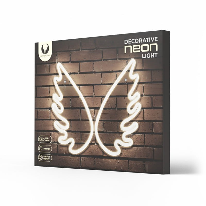 Neon dekoracyjny LED LOVE HEART biały z ściemniaczem + USB_1