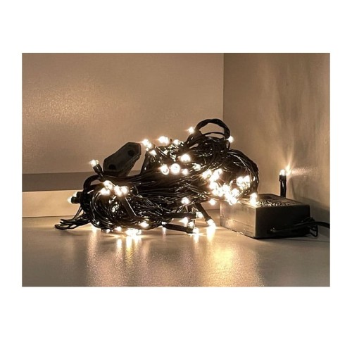 Lampki choinkowe LED 100 białe ciepłe 