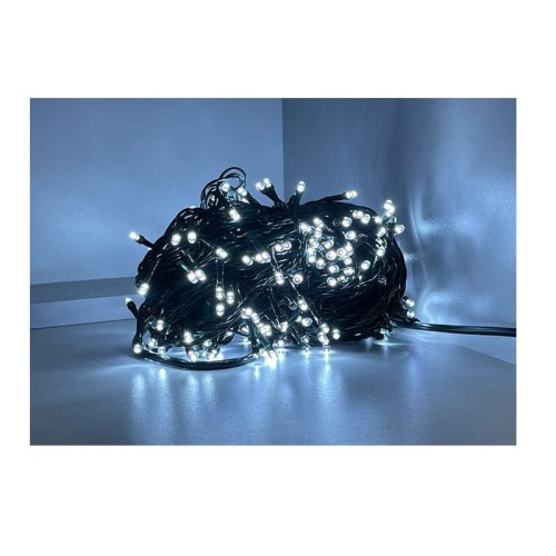 Lampki choinkowe LED 300 zimne + flash 