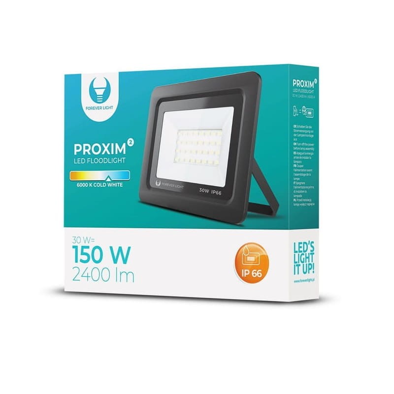 Naświetlacz LED PROXIM 30W - biały zimny opakowanie