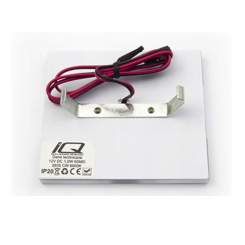 Oprawa schodowa 1W 12V biała neutralna Arima - czarna montaż