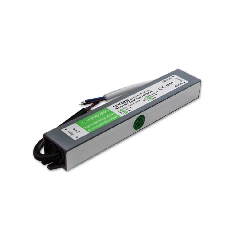 Zasilacz LED 20W 12V DC 1,7A hermetyczny IP67