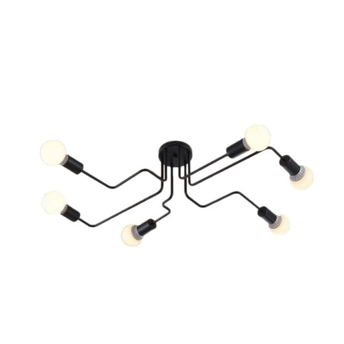 Lampa wisząca, kinkiet, żyrandol 6 ramienny E27 ZD74F