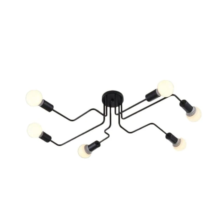 Lampa wisząca, kinkiet, żyrandol 6 ramienny E27 ZD74F