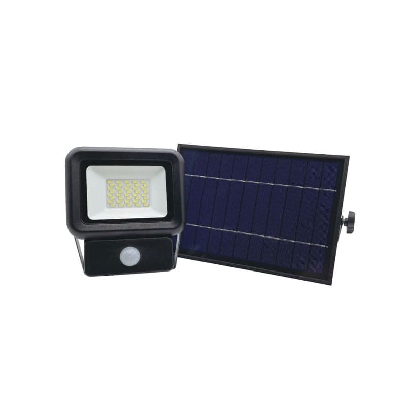 Naświetlacz LED SOLARNY 20W biały zimny z czujnikiem ruchu