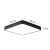 Plafon LED Hollywood 24W 230V 4000K - czarny wymiary