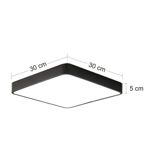 Plafon LED Hollywood 24W 230V 4000K - biały wymiary