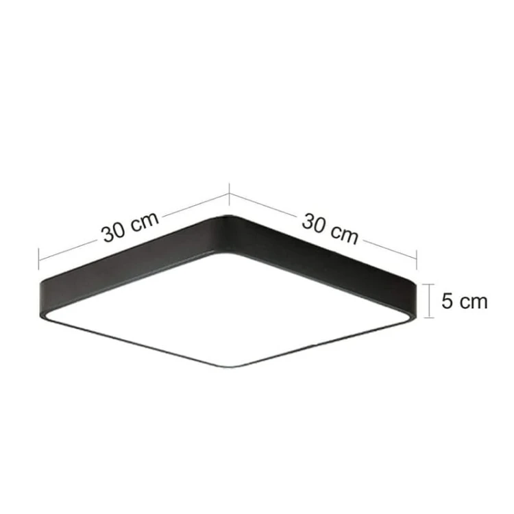 Plafon LED Hollywood 24W 230V 4000K - biały wymiary