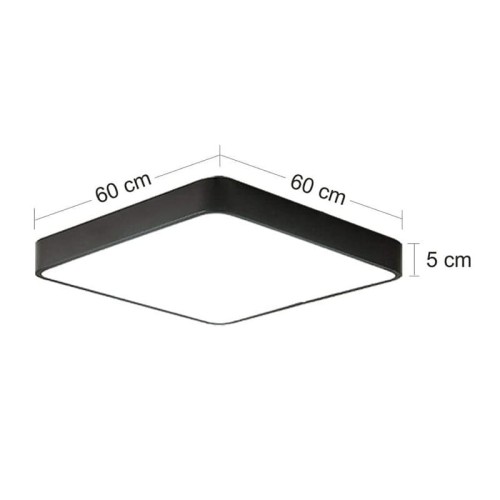 Plafon LED Hollywood 60W 230V 4000K - biały wymiary