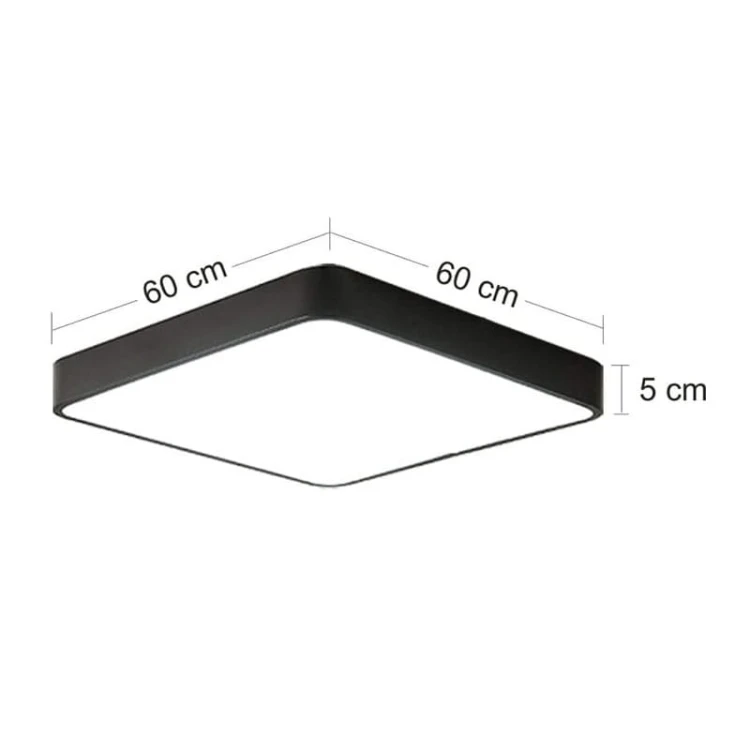 Plafon LED Hollywood 60W 230V 4000K - biały wymiary